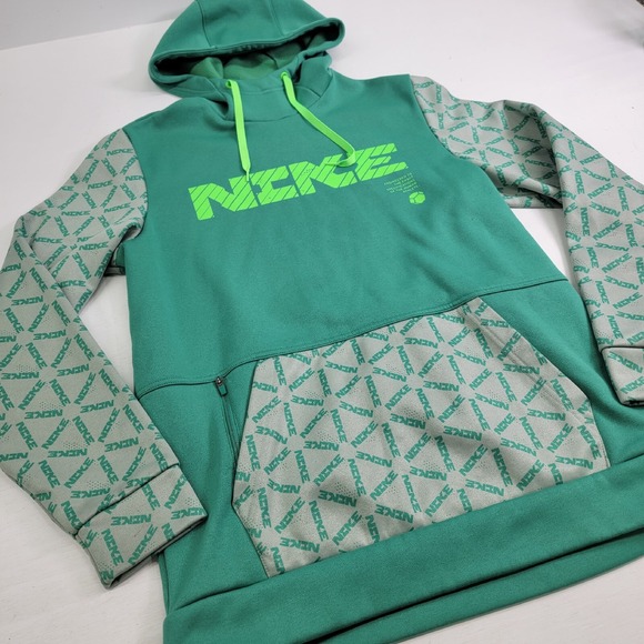 NIKE Therma-Fit Men's Sz‎ S Hoodie Pullover Green Volt DD1762-350 EUC - Picture 2 of 12